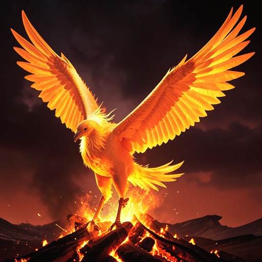 4-step teacher: phoenix rising from embers